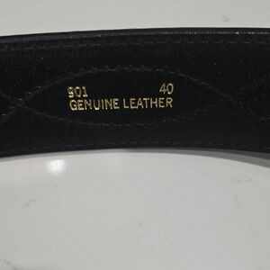 Black Leather Belt - No buckle